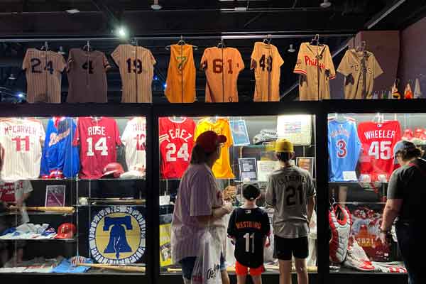 Fans enjoying MLB All Star Village 