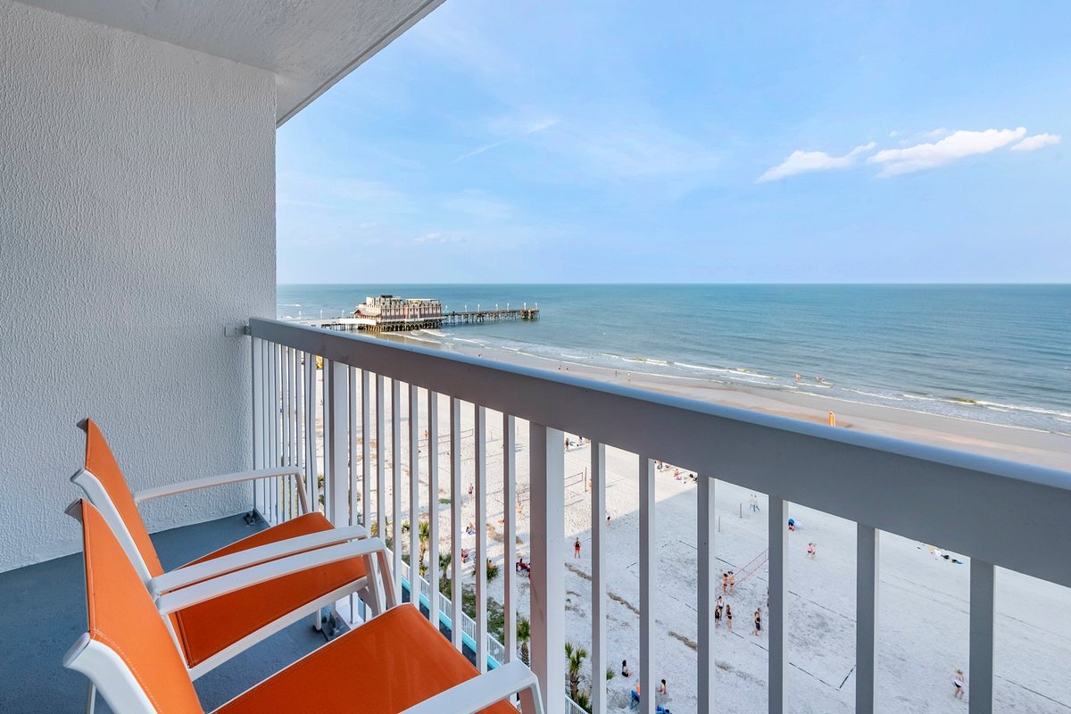 Balcony View Comfrot Suites Daytona Beach Oceanfront